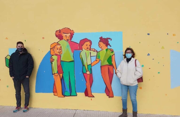 ALCALÁ DE HENARES/ Finaliza una nueva obra mural del artista Manu Cardiel