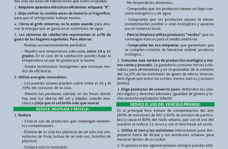 La Universidad y el Ayuntamiento de Alcalá de Henares se suman un año más a la #HoraDelPlaneta