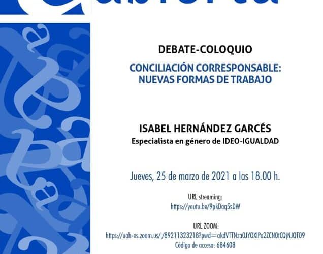 ALCALÁ DE HENARES/ Aula Abierta dedicará su próxima sesión a la ‘Conciliación Responsable’
