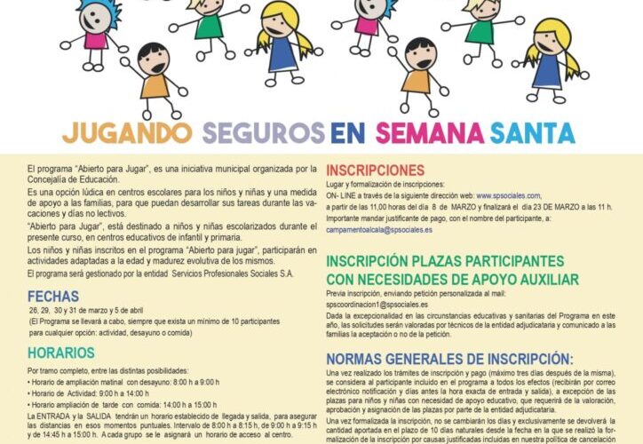 ALCALÁ DE HENARES/ Los colegios La Garena y Miguel Hernández abren sus puertas en Semana Santa