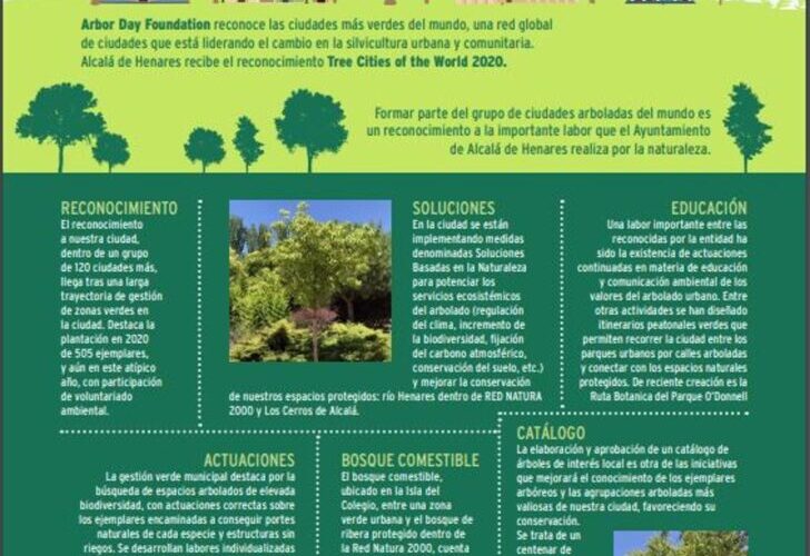 ALCALÁ DE HENARES/ La ciudad recibe un reconocimiento por la gestión de sus zonas verdes