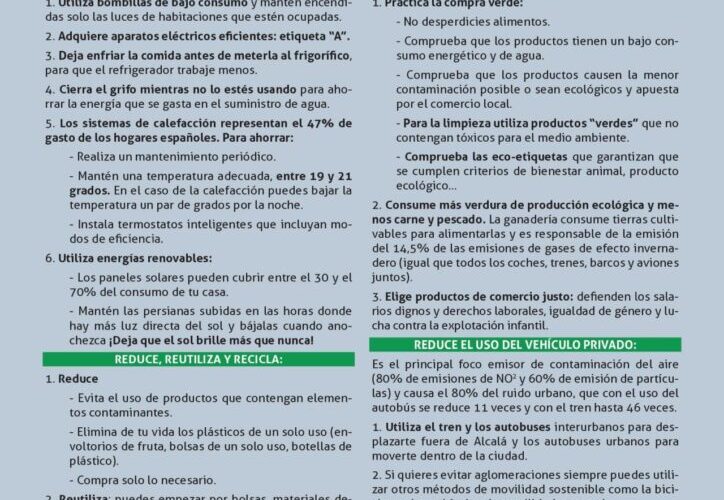 ALCALÁ DE HENARES/ Universidad y Ayuntamiento se suman a la #HoraDelPlaneta