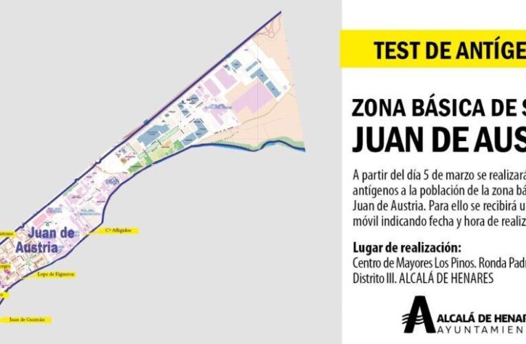 ALCALÁ DE HENARES/ Los test de antígenos llegan a los vecinos de Juan de Austria