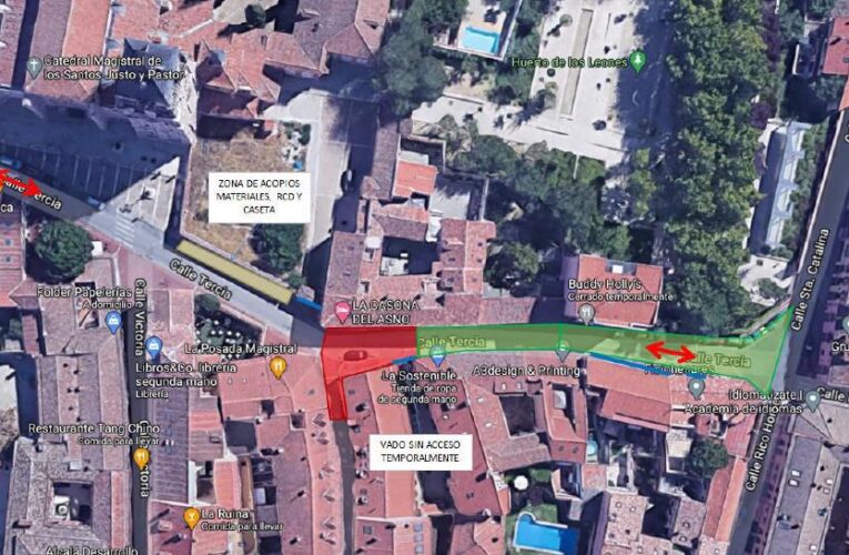 ALCALÁ DE HENARES/ Inician trabajos de renovación del saneamiento en calle Tercia