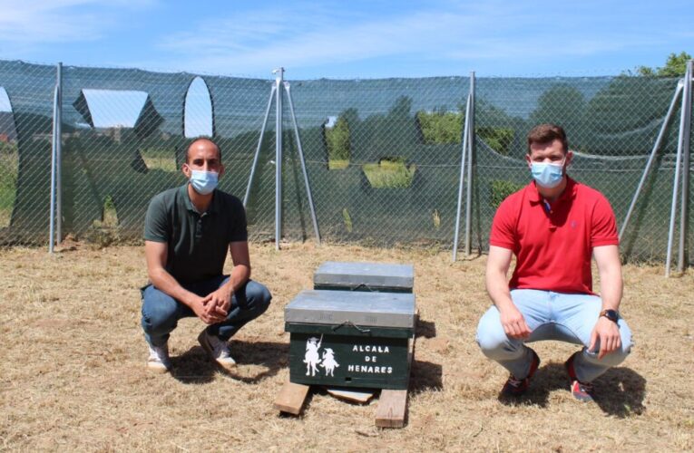 ALCALÁ DE HENARES/ Instalan colmenas de abejas en el parque Isla del Colegio