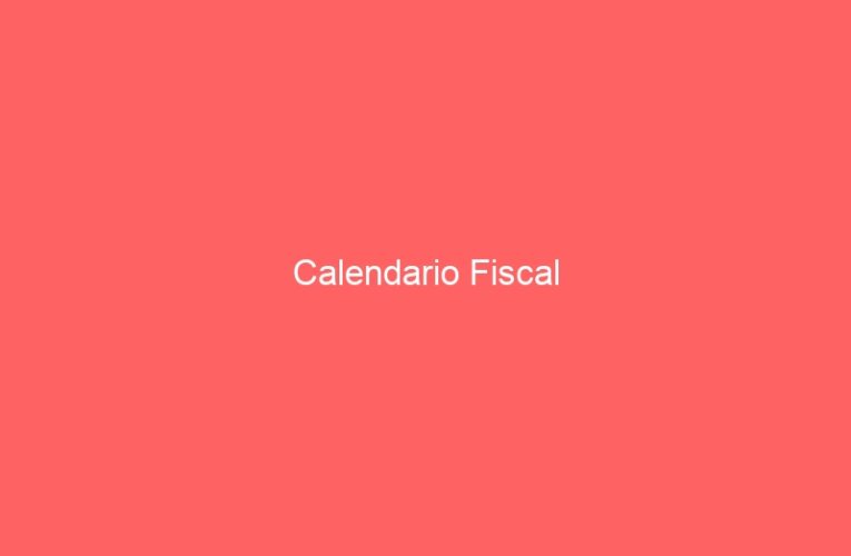 Calendario Fiscal