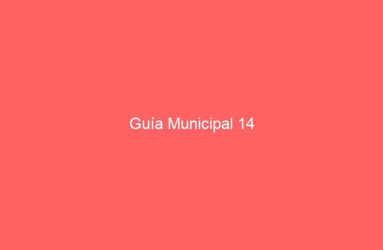 Guía Municipal 14