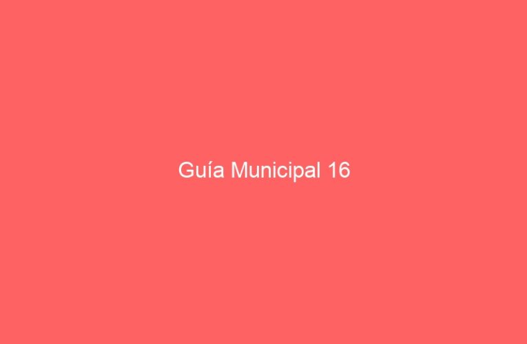 Guía Municipal 16