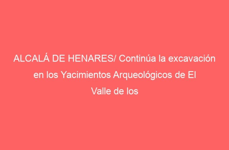 ALCALÁ DE HENARES/ Continúa la excavación en los Yacimientos Arqueológicos de El Valle de los Neandertales