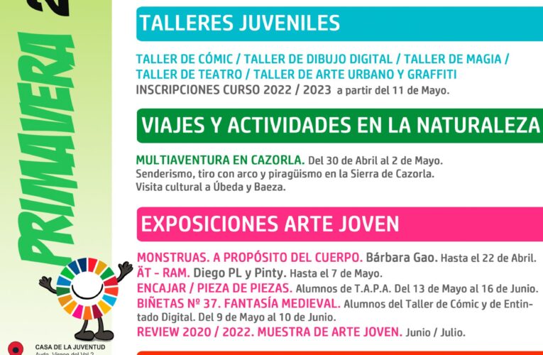 Numerosas propuestas de ocio juvenil en la Campaña de Primavera 2022 del FRAC