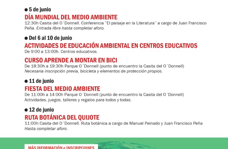 Alcalá celebra su XVIII Semana del Medio Ambiente del 5 al 12 de junio