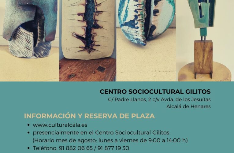 Nuevos cursos de cerámica 2022/2023 en el Centro Sociocultural Gilitos