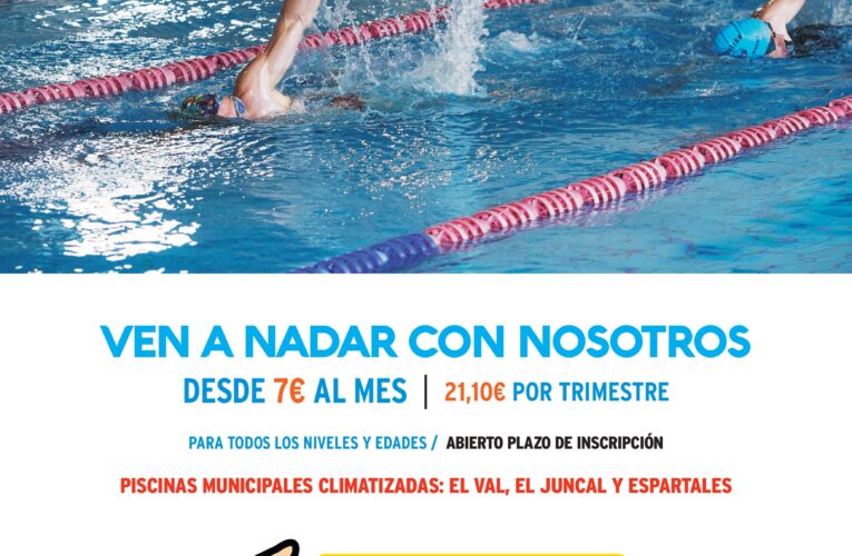 Abierto el plazo de inscripción para las actividades acuáticas municipales desde 7 euros al mes