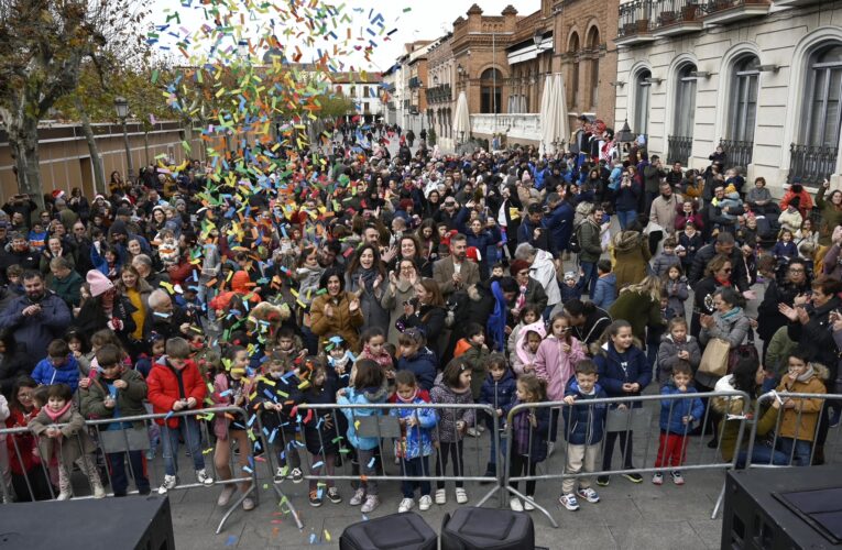 Gran éxito de participación en las pre uvas infantiles que han tenido lugar esta mañana