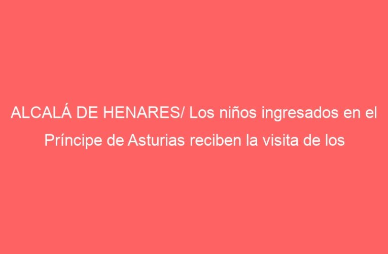 ALCALÁ DE HENARES/ Los niños ingresados en el Príncipe de Asturias reciben la visita de los bomberos