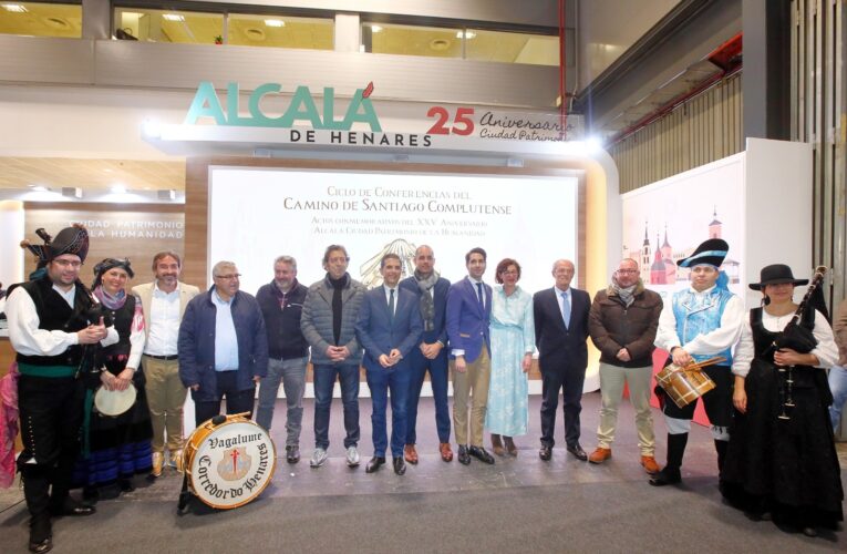 Alcalá de Henares celebra su día grande en FITUR apostando por dar a conocer que forma parte del Camino de Santiago Complutense, junto con otros 10 municipios