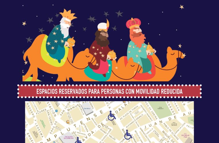 El Ayuntamiento habilita 5 espacios reservados para personas con movilidad reducida a lo largo del recorrido de la Gran Cabalgata de Reyes 2023
