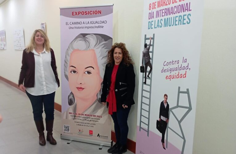Prosiguen los actos organizados en torno al Día Internacional de la Mujer, con una exposición didáctica dirigida a escolares