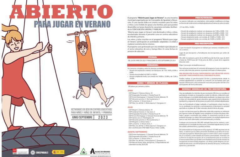 Más de 1500 solicitudes en menos de 24 horas desde la apertura de pre-inscripciones del programa “Abierto para Jugar”