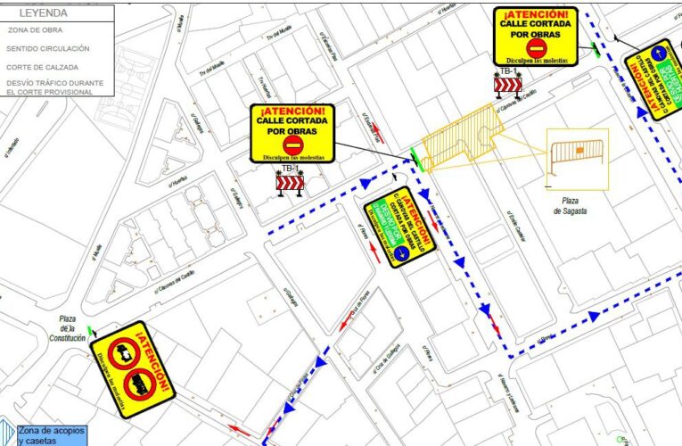 Nuevos cortes de tráfico por los trabajos en los entornos de la calle Talamanca, Ángel y Aledañas
