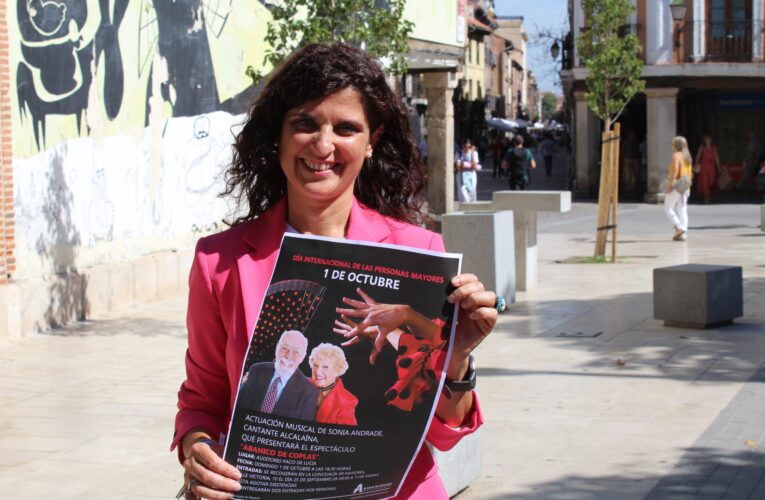 Alcalá de Henares celebrará el Día Internacional de las Personas Mayores con una actuación de Sonia Andrade en el Paco de Lucía