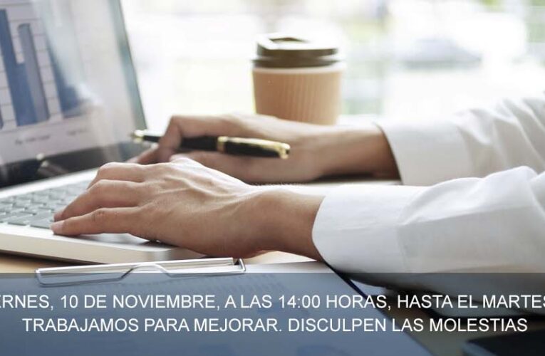 La Sede Electrónica de la web del Ayuntamiento de Alcalá interrumpirá sus servicios del viernes 10 a las 14:00 horas hasta el martes 14 de noviembre a las 8:00 horas