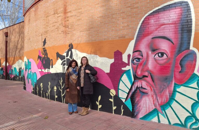 El CEIP Cervantes estrena un mural del artista ‘Dulze Toño’
