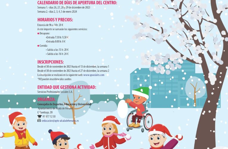 El CEIP La Garena abre para jugar durante las vacaciones de Navidad