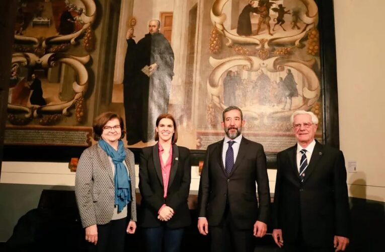 Presentado en el Hospital de Antezana el cuadro restaurado de San Ignacio de Loyola, obra de Pedro de Valpuesta