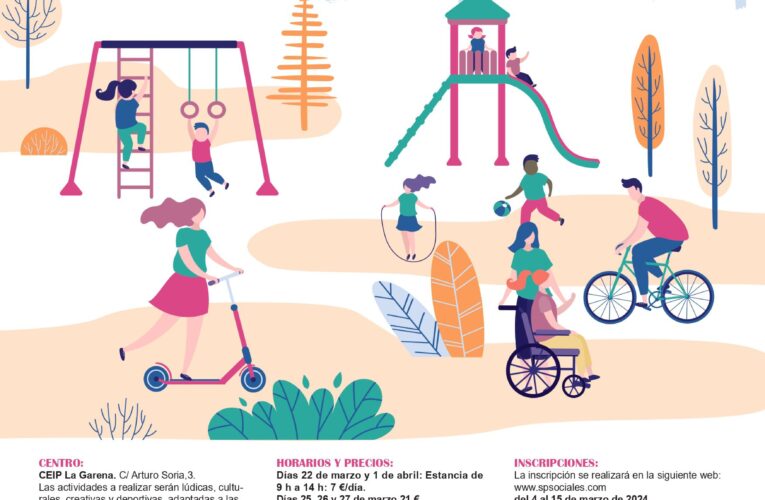 El CEIP La Garena abrirá “para jugar” en Semana Santa