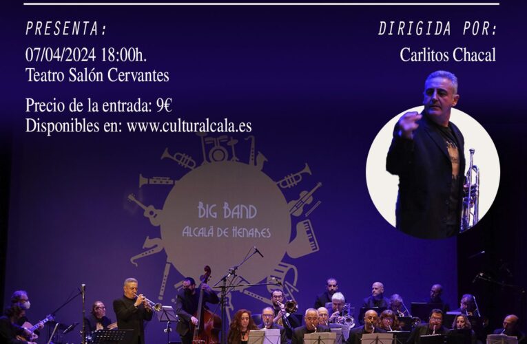 El ciclo ‘Alcalá a escena’ continúa este domingo con la actuación de La Big Band de Alcalá en el Teatro Salón Cervantes