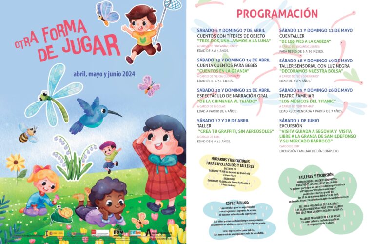 Otra Forma de Jugar continúa en primavera con cuentos, teatro, talleres y excursiones para los más pequeños de la casa