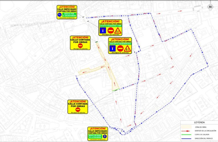 Policía local informa: Obras Calle Empecinado- calle Santa Catalina