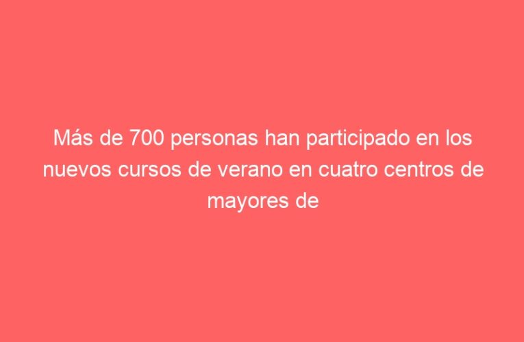 Más de 700 personas han participado en los nuevos cursos de verano en cuatro centros de mayores de Alcalá de Henares