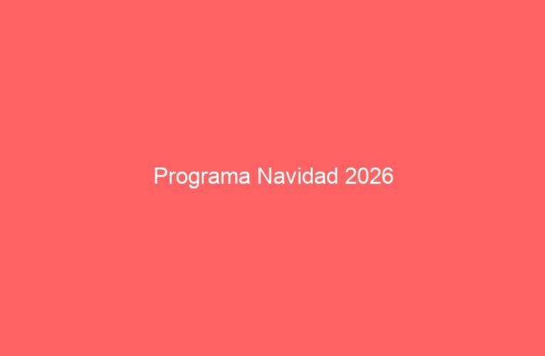 Programa Navidad 2026